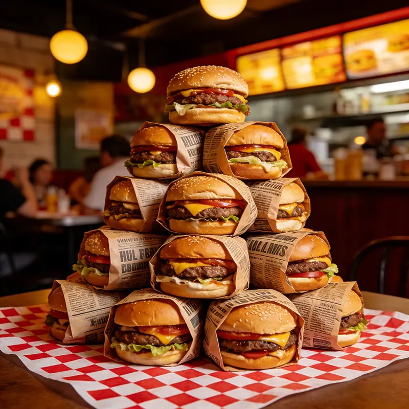 38*28cm Hamburger papír