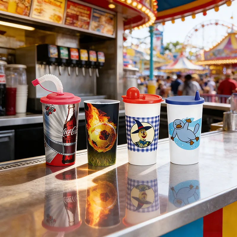 500 ml-es nyomtatható műanyag pohár