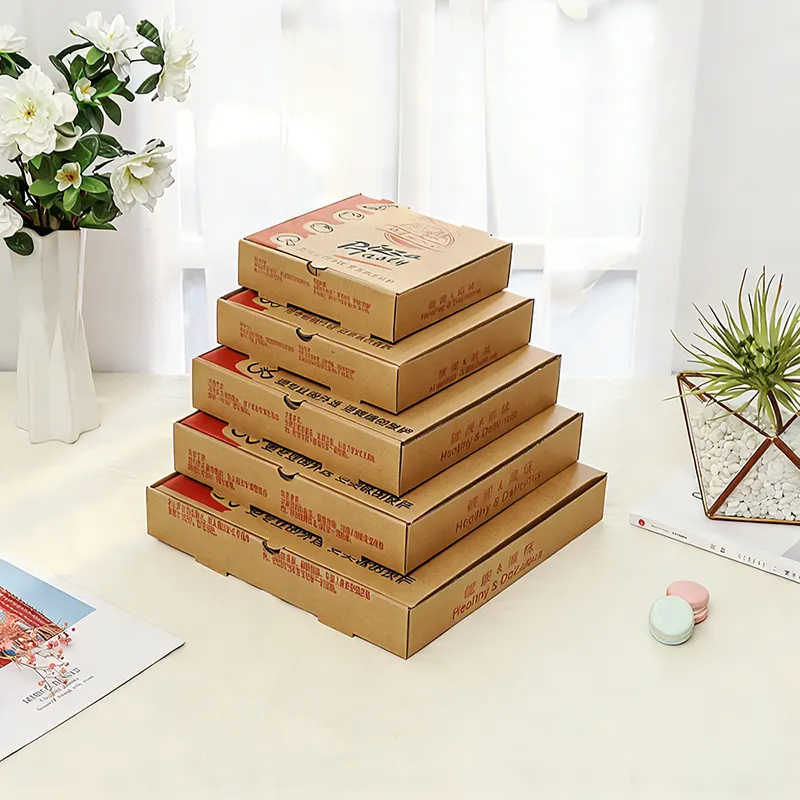 9 hüvelykes egyedi nyomtatott pizzadoboz