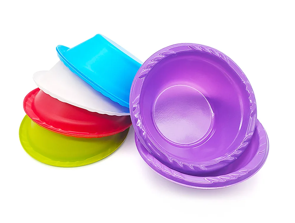 10inch 3-compartment Disposable Round Plastic Plate